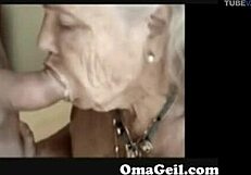OmaGeiL Homemade weird non-professional Granny oral pleasure porn xxx